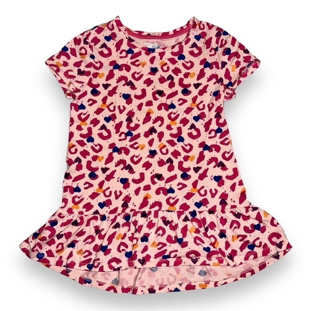 Spotted Zebra Girls Pink Leopard Tunic Tee Size XL
